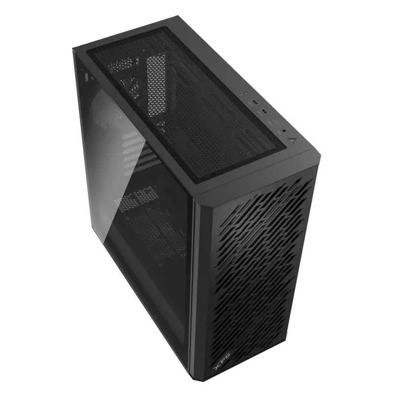 XPG VALOR AIR PRO Mid-Tower Chassis, Midi Tower, PC, Black, ATX, EATX, micro ATX, Mini-ATX, SPCC, Tempered glass, Multi