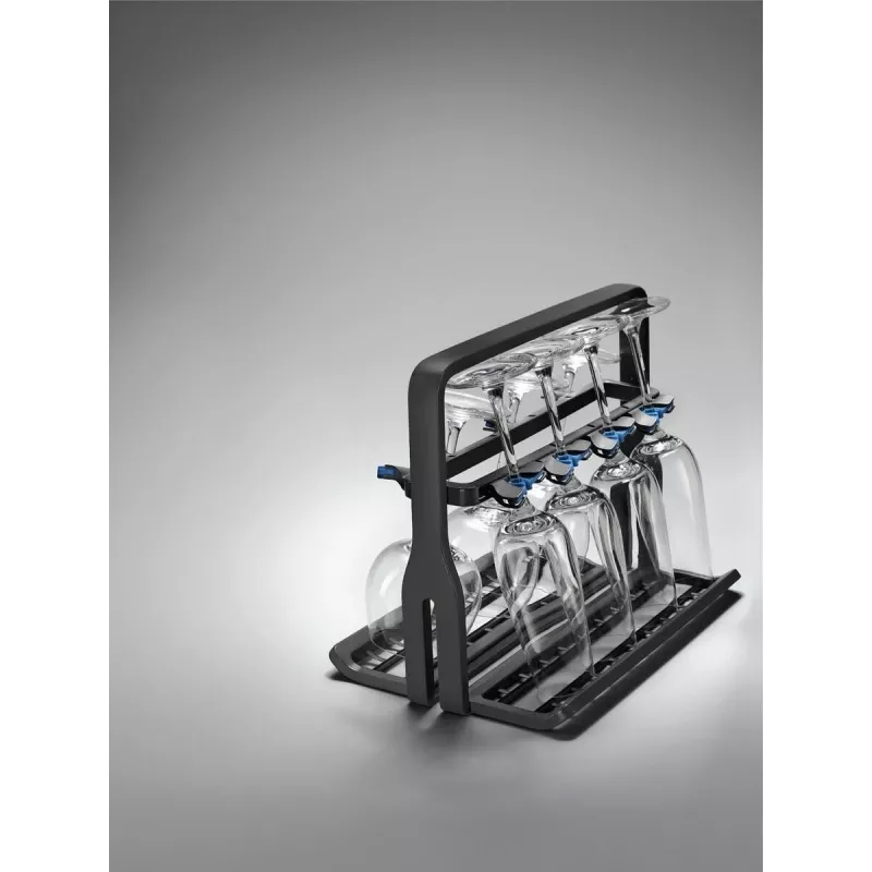Wine glass holder Electrolux 9029795540 — black, for 8 glasses, H260×W220×D330 mm