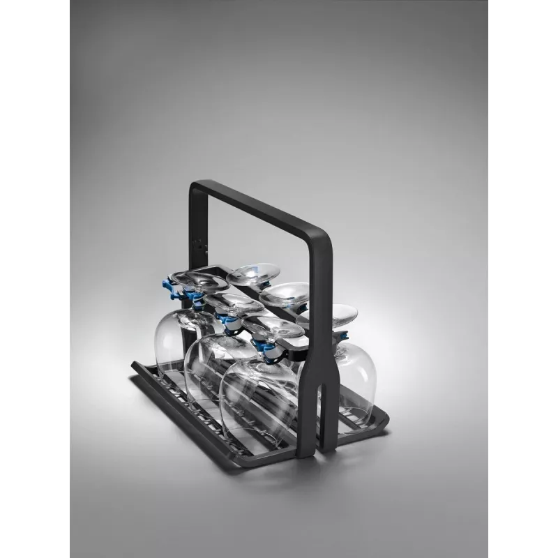Wine glass holder Electrolux 9029795540 — black, for 8 glasses, H260×W220×D330 mm