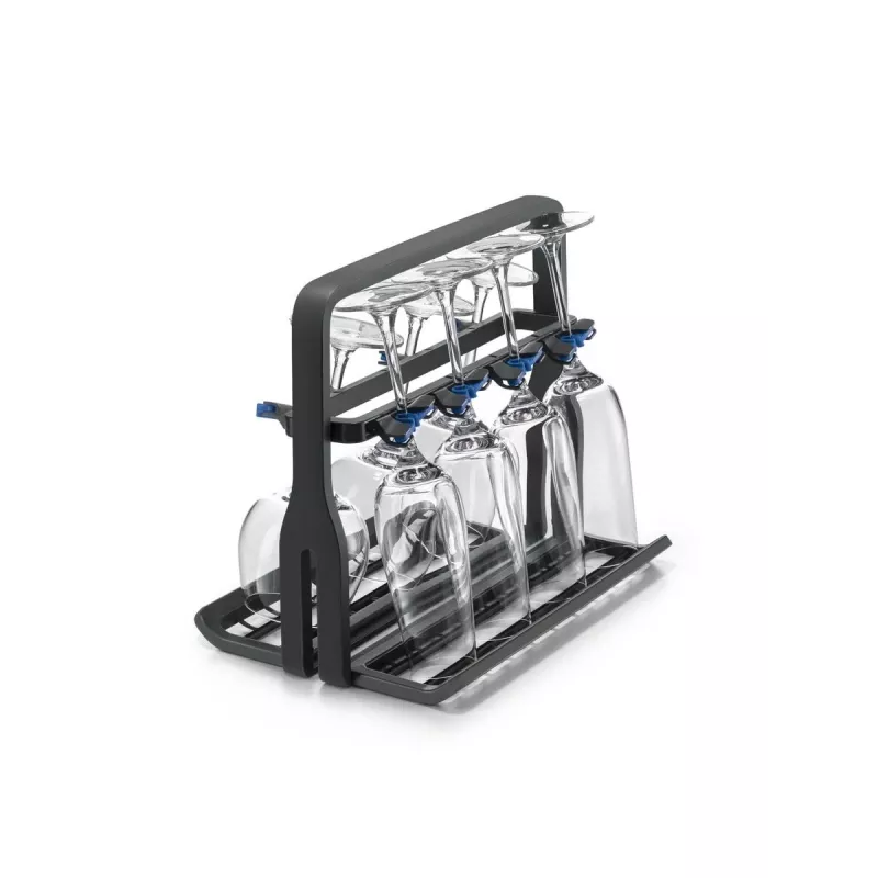 Wine glass holder Electrolux 9029795540 — black, for 8 glasses, H260×W220×D330 mm