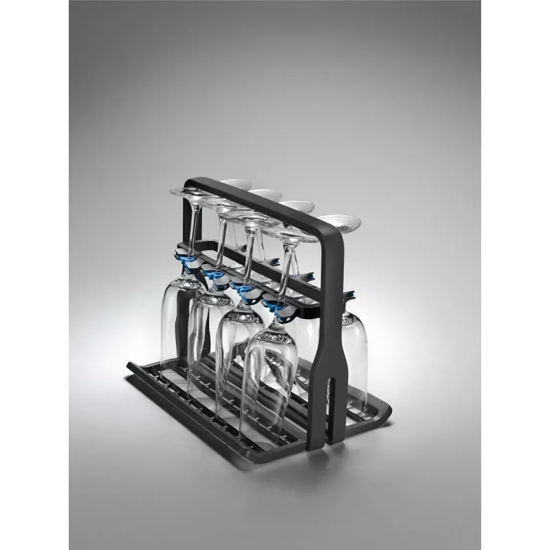 Wine glass holder Electrolux 9029795540 — black, for 8 glasses, H260×W220×D330 mm