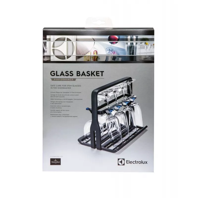 Wine glass holder Electrolux 9029795540 — black, for 8 glasses, H260×W220×D330 mm