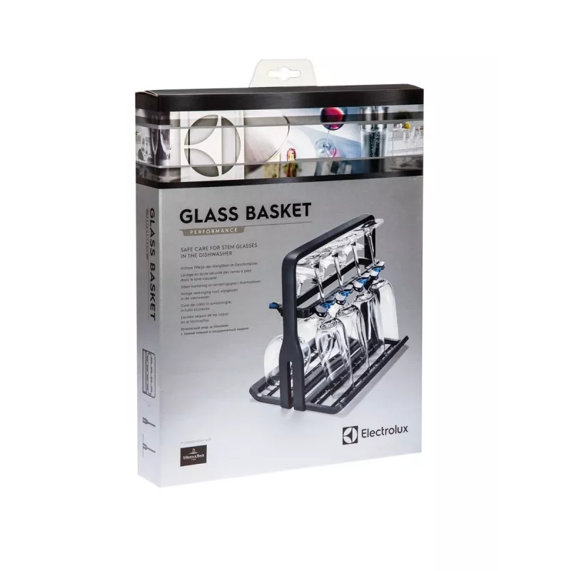 Wine glass holder Electrolux 9029795540 — black, for 8 glasses, H260×W220×D330 mm