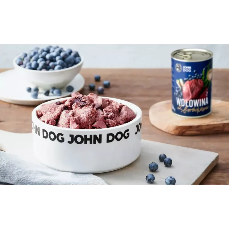 John Dog Berry Adult Beef with Blueberries Dog Food, 800 g