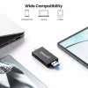 Manhattan USB-A / USB-C combo Multi-Card Reader/Writer, 5 Gbps (USB 3.2 Gen1 aka USB 3.0), Male to microSD and SD/MMC Slots, Mini Format, SuperSpeed USB, Windows or Mac, Black/Transparent, Three Year Warranty