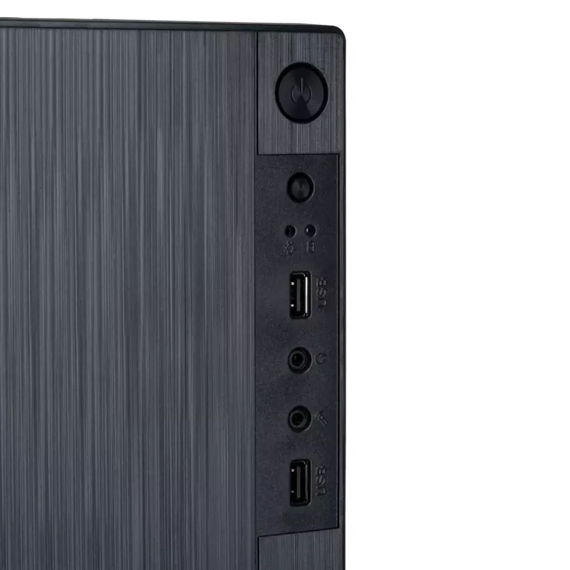 Akyga AK35BK Micro ATX Computer Case, Micro ATX / Flex ATX / Mini ITX, 2x USB 2.0, without PSU, Black