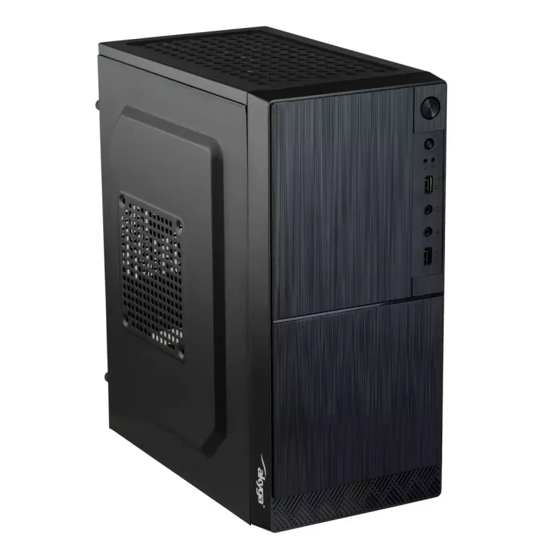 Akyga AK35BK Micro ATX Computer Case, Micro ATX / Flex ATX / Mini ITX, 2x USB 2.0, without PSU, Black