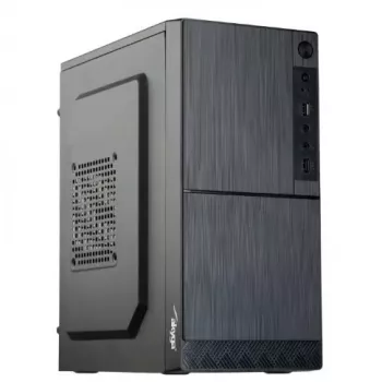 PC case Akyga AK35BK Micro Tower, Micro-ATX/Flex-ATX/Mini-ITX, max GPU 25 cm, max CPU cooler 14 cm, 2×3.5 inch + 2×2.5 inch bays, USB 2.0×2, black