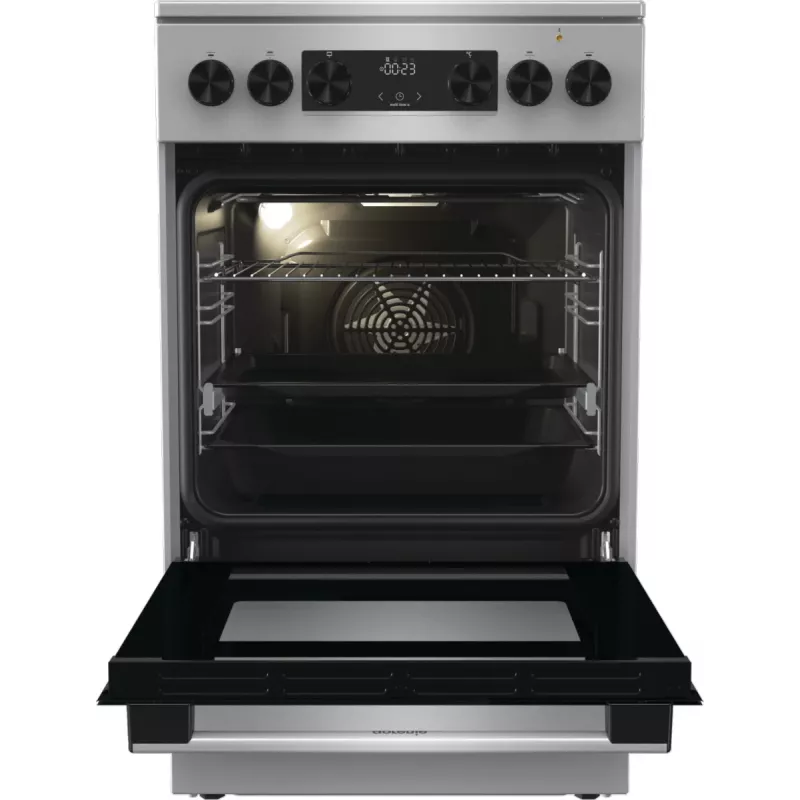 Gorenje GECS5C70XA cooker Freestanding cooker Electric Ceramic hob Stainless steel