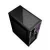PC Case GEMBIRD Fornax 2500 Midi Tower Black — ATX/ITX support, tempered glass, RGB, 3x120mm front, 2x2.5 inch bays