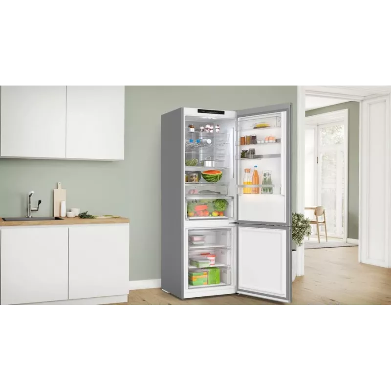 Bosch Serie 6 KGN49LBCF fridge-freezer Freestanding 440 L Black