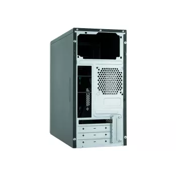 PC Case CHIEFTEC ATX Mini-Tower Alu Brossé SECC Black — Micro ATX, 2×3.5 inch bays, 2×5.25 inch bays, USB2.0+2×USB3.2 Gen1