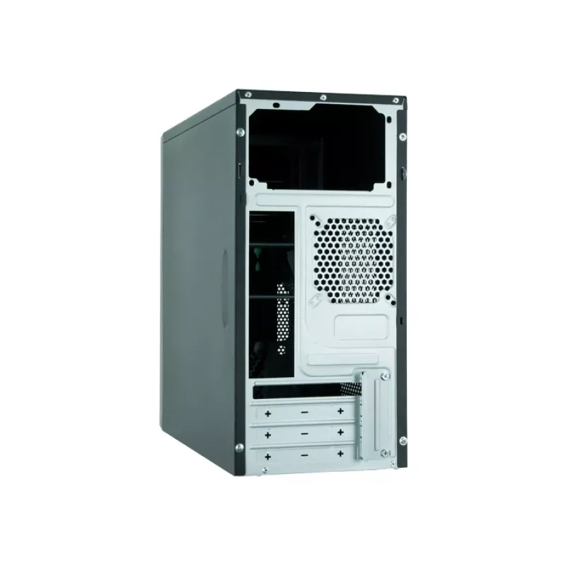 PC Case CHIEFTEC ATX Mini-Tower Alu Brossé SECC Black — Micro ATX, 2×3.5 inch bays, 2×5.25 inch bays, USB2.0+2×USB3.2 Gen1