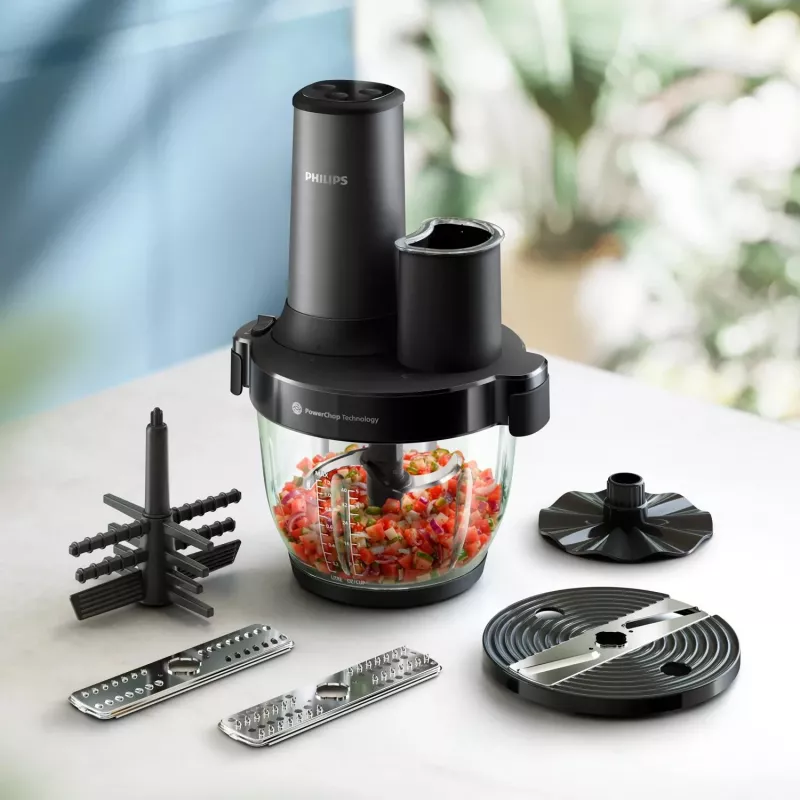Philips 5000 series HR1507/00 electric food chopper 2 L 650 W Black