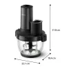 Philips 5000 series HR1507/00 electric food chopper 2 L 650 W Black