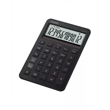 Desktop calculator CASIO MS-200DQ — Basic, 12-digit, battery/solar, tax & profit functions, black