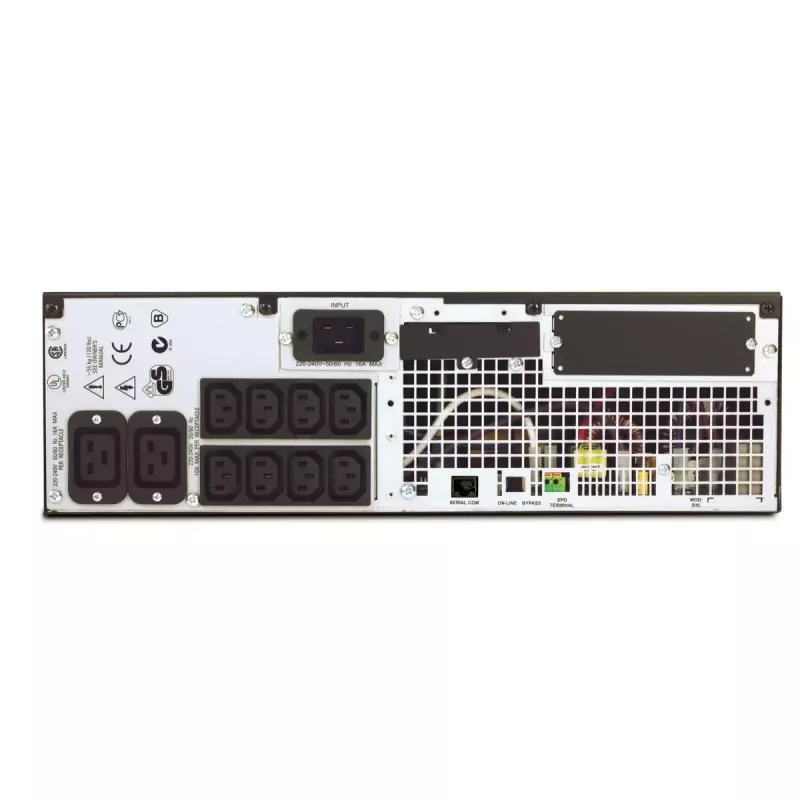 UPS APC Smart-UPS RT 3000VA 230V Marine, Online double-conversion, 3 kVA / 2100 W, 10 AC outlets, Rackmount 3U, Black