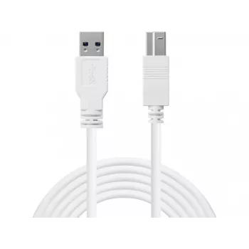 Sandberg USB 3.0 A-B Cable 1.8 m, 1.8 m, USB A, USB B, USB 3.2 Gen 1 (3.1 Gen 1), 5 Gbit/s, White