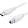 Sandberg USB 3.0 A-B Cable 1.8 m, 1.8 m, USB A, USB B, USB 3.2 Gen 1 (3.1 Gen 1), 5 Gbit/s, White