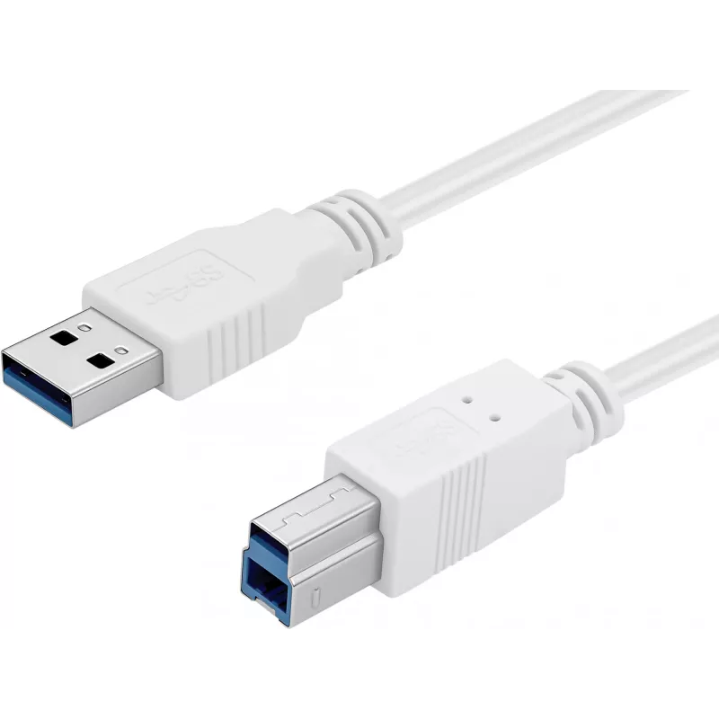 Sandberg USB 3.0 A-B Cable 1.8 m, 1.8 m, USB A, USB B, USB 3.2 Gen 1 (3.1 Gen 1), 5 Gbit/s, White