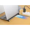 Manhattan USB-C Dock/Hub with Card Reader and MST, Ports (x7): Ethernet, HDMI (x2 4k@60Hz), USB-A (x3) and USB-C, with Power Delivery (PD) 100W- requires external USB-C charger (not included). USB powered (no external power supply required) when PD is not in use