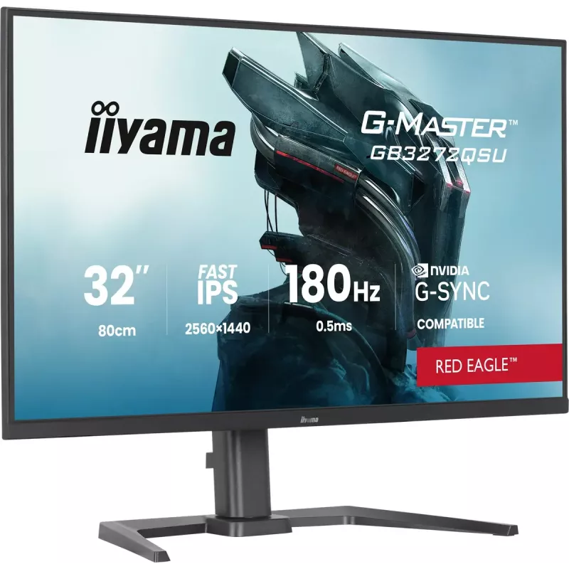 iiyama G-MASTER GB3272QSU-B1 computer monitor 80 cm (31.5 inch) 2560 x 1440 pixels Quad HD LED Black