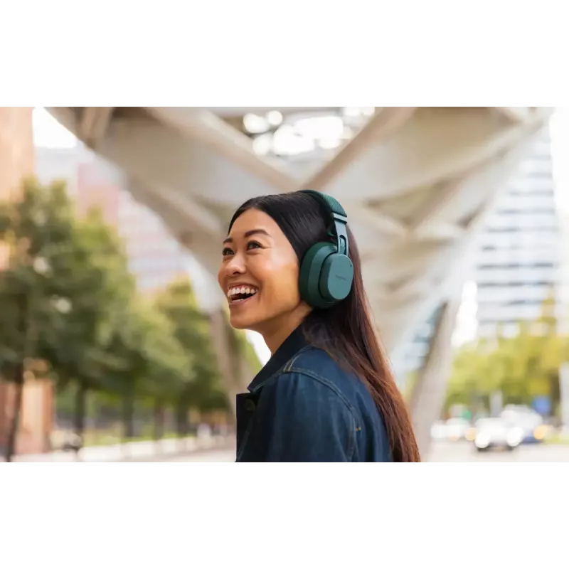 Wireless headband headset Fairphone Fairbuds XL — Bluetooth, USB-C, Calls & Music, 20–20000 Hz, 10 m range, green