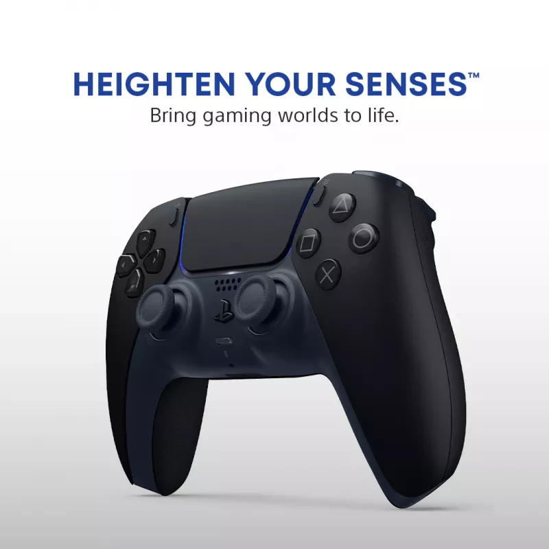 Gamepad Sony DualSense v3 Black — Bluetooth/USB, PS5, built-in battery, USB-C, wired & wireless