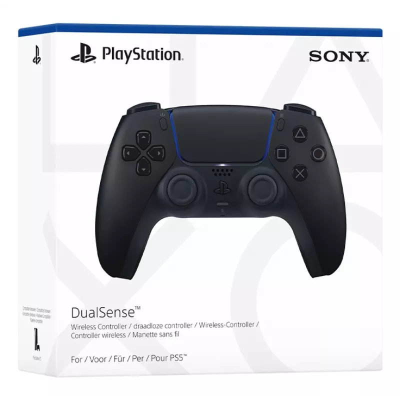Gamepad Sony DualSense v3 Black — Bluetooth/USB, PS5, built-in battery, USB-C, wired & wireless