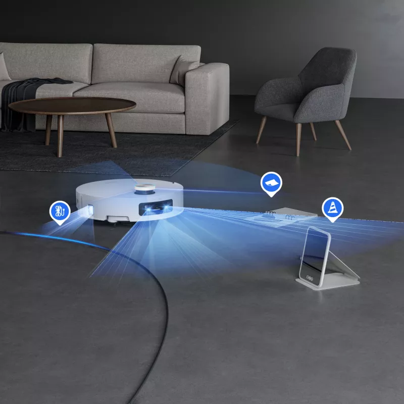 Robot Vacuum Cleaner Dreame Aqua10 Ultra Track Complete White
