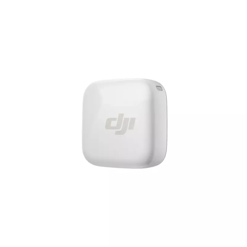Wireless bodypack microphone transmitter DJI CP.RN.00000430.01 — 100–20000 Hz, 3.87 V battery, up to 11.5 h, white, 26.1×26.6×16 mm