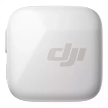 Wireless bodypack microphone transmitter DJI CP.RN.00000430.01 — 100–20000 Hz, 3.87 V battery, up to 11.5 h, white, 26.1×26.6×16 mm