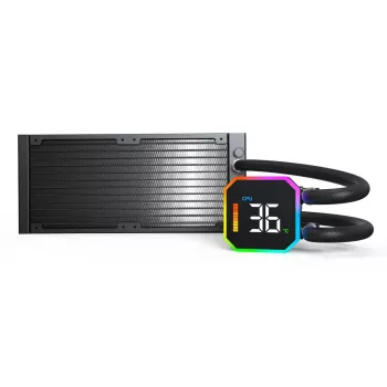Montech HyperFlow Digital 240 Processor All-in-one liquid cooler 12 cm Black 1 pc(s)