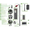 APC APDU9981EU3 power distribution unit (PDU) 24 AC outlet(s) 0U Black