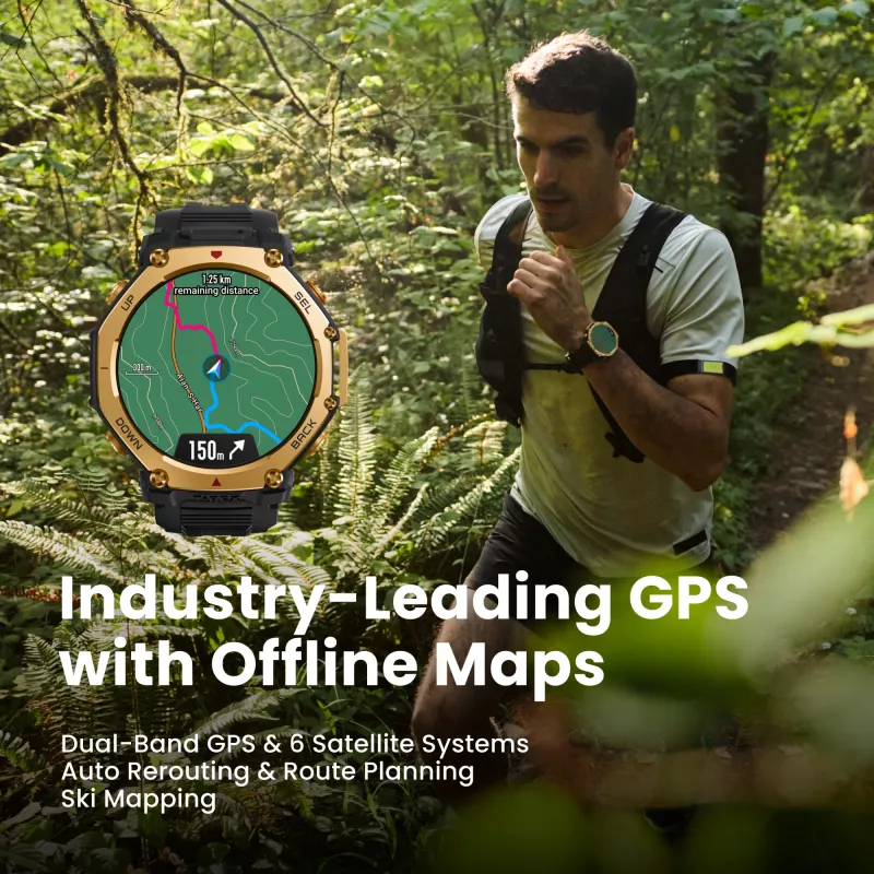 Smartwatch Amazfit T-Rex 3 Pro AMOLED 1.5 inch GPS Wi-Fi 700 mAh