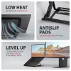 Axagon STND-LAB Aluminum stand for laptops size 10 inch–17.3 inch. Eight adjustable height and angle. Black version.