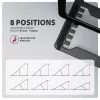 Axagon STND-LAB Aluminum stand for laptops size 10 inch–17.3 inch. Eight adjustable height and angle. Black version.