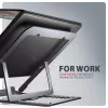 Axagon STND-LAG Aluminum stand for laptops size 10 inch–17.3 inch. Eight adjustable height and angle. Grey version.