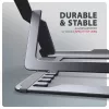 Axagon STND-LAG Aluminum stand for laptops size 10 inch–17.3 inch. Eight adjustable height and angle. Grey version.
