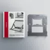Axagon STND-LAG Aluminum stand for laptops size 10 inch–17.3 inch. Eight adjustable height and angle. Grey version.
