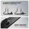 Axagon STND-VB Aluminum stand for vertical insertion of laptops sized 10 inch–17.3 inch. Adjustable slot width 9.5–25.5 mm. Black version.
