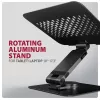 Laptop stand AXAGON STND-LRB — aluminium, 360° rotation, for 10 inch–17.3 inch, adjustable height up to 26 cm, tilt 0–180°, black