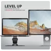 Laptop stand AXAGON STND-LRB — aluminium, 360° rotation, for 10 inch–17.3 inch, adjustable height up to 26 cm, tilt 0–180°, black