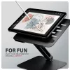 Laptop & tablet stand AXAGON STND-LQB for 10 inch–17.3 inch, aluminium, black, adjustable height 0–20.5 cm and tilt 0–180°