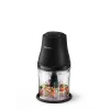 Electric food chopper Philips HR1501/00 1 L 450 W Black 5000 RPM plastic bowl stainless steel blade 220-240V 50-60Hz