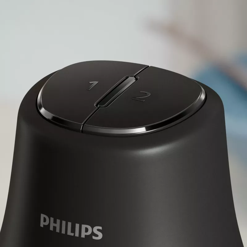 Electric food chopper Philips HR1501/00 1 L 450 W Black 5000 RPM plastic bowl stainless steel blade 220-240V 50-60Hz