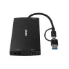 Lindy 43430 video cable adapter 0.11 m USB Type-C 2 x HDMI Black