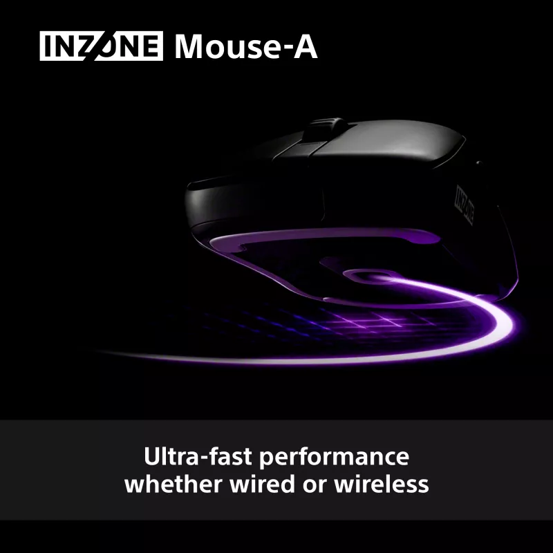 Wireless gaming mouse Sony INZONE Right-hand RF Optical 30000 DPI, 70G acceleration, wheel scroll