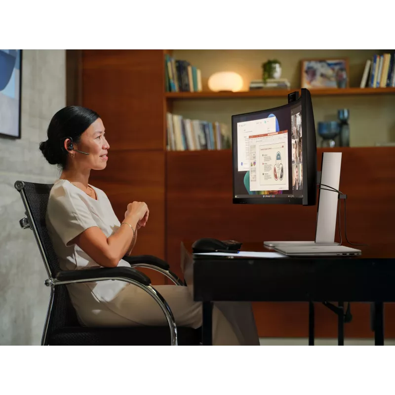 HP Series 5 Pro 49 inch DQHD Conferencing Monitor - 549pm, 124.5 cm (49 inch), 5120 x 1440 pixels, Dual QHD, LCD, 5 ms, Black