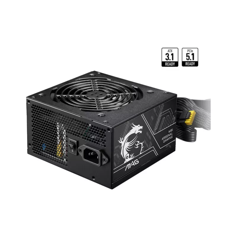 Power supply unit MSI MAG A650BN PCIE5 II 650W 20+4 pin ATX 80 PLUS Bronze Black